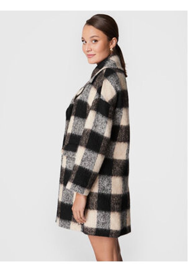 Red Valentino Płaszcz wełniany 1R3CAF056HR Beżowy Regular Fit. Kolor: beżowy. Materiał: wełna