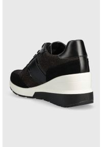 MICHAEL Michael Kors sneakersy Mabel kolor czarny 43F3MBFSBD. Zapięcie: sznurówki. Kolor: czarny. Materiał: guma. Obcas: na koturnie #3