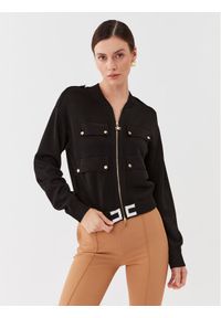 Kurtka bomber Elisabetta Franchi. Kolor: czarny. Materiał: wiskoza #1