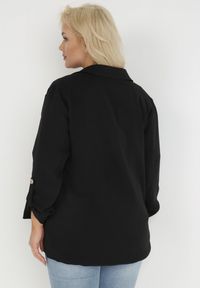 Born2be - Czarna Marynarka Oreithousa. Okazja: na imprezę, do pracy. Kolekcja: plus size. Kolor: czarny. Materiał: tkanina. Długość rękawa: długi rękaw. Długość: długie. Styl: klasyczny, elegancki