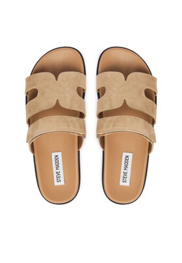 Steve Madden Klapki Missile 11003028 Brązowy. Kolor: brązowy. Materiał: skóra