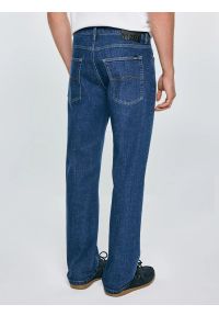 Big-Star - Jeansy męskie z prostą nogawką granatowe Colt 539. Okazja: na co dzień. Stan: podwyższony. Kolor: niebieski. Styl: casual, elegancki, klasyczny #3