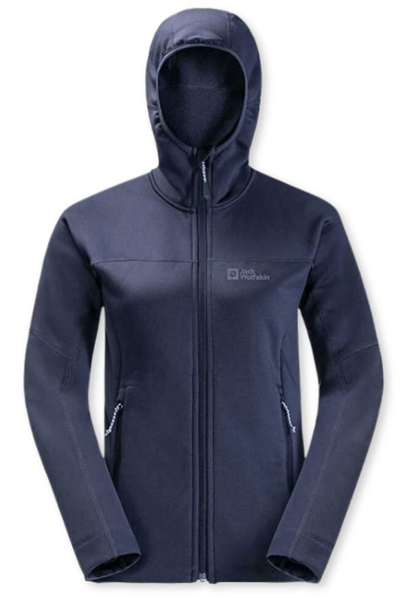 Bluza turystyczna damska Jack Wolfskin Hirschberg. Kolor: niebieski. Materiał: poliester