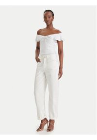 Guess Bluzka W6GP23 K3106 Biały Regular Fit. Kolor: biały. Materiał: syntetyk #4