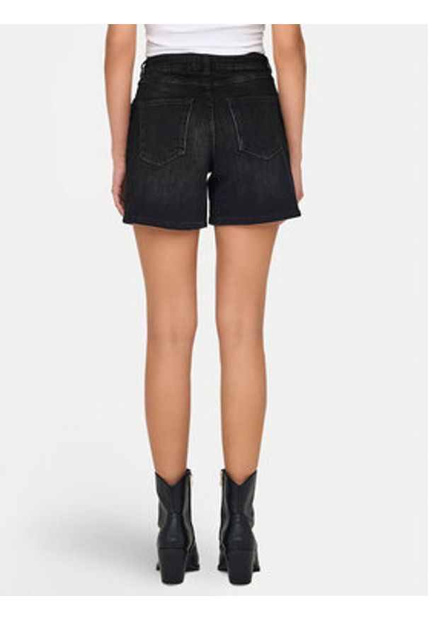 only - ONLY Szorty jeansowe Gianna 15340706 Czarny Regular Fit. Kolor: czarny. Materiał: bawełna