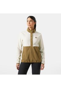 Damski polar Helly Hansen Daybreaker Snap. Kolor: wielokolorowy, beżowy, brązowy. Materiał: polar. Sport: turystyka piesza #1