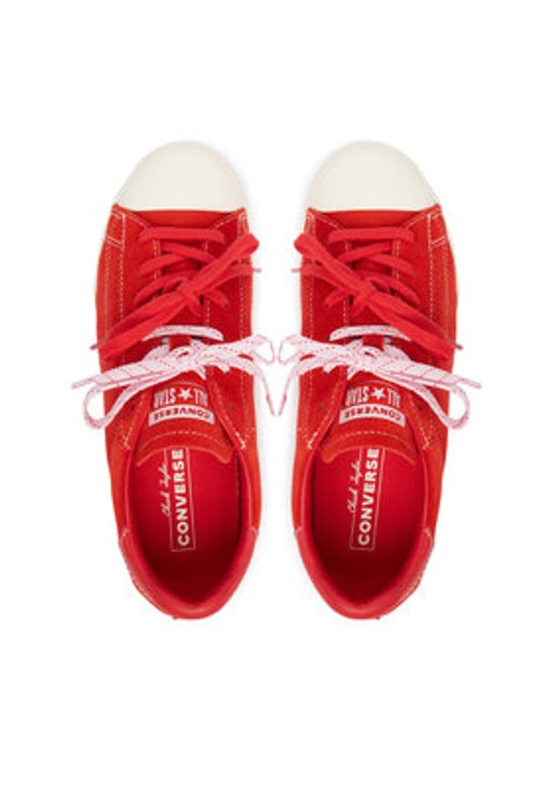 Converse Sneakersy Chuck Taylor Lo A17859C Czerwony. Kolor: czerwony. Materiał: zamsz, skóra