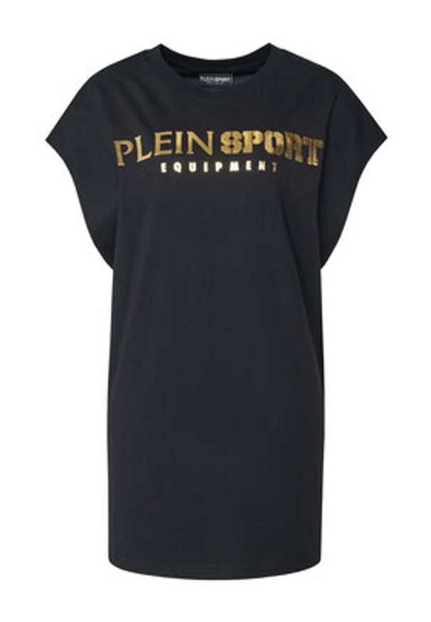 Plein Sport Tank top PAEC MTK8319 STE001N Czarny Regular Fit. Kolor: czarny. Materiał: bawełna. Styl: sportowy