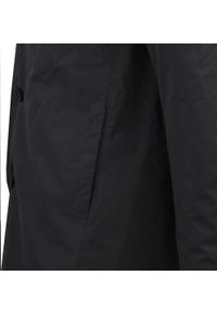 Krótki, Męski Płaszcz Przejściowy z Wysokim Kołnierzem - Brave Soul - Czarny. Kolor: czarny. Materiał: poliester. Długość: krótkie. Sezon: wiosna, jesień #5