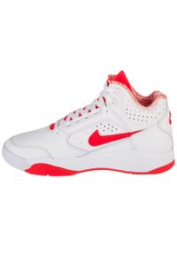 Nike - Buty sportowe Sneakersy męskie, Air Flight Mid. Kolor: biały. Materiał: guma, skóra, tkanina, materiał, syntetyk. Sport: turystyka piesza