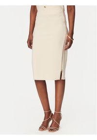 Rinascimento Spódnica ołówkowa CFC0127985003 Beżowy Slim Fit. Kolor: beżowy. Materiał: syntetyk #1