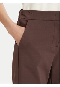 Maryley Spodnie materiałowe 26EB527/06MO Brązowy ciemny Regular Fit. Kolor: brązowy. Materiał: bawełna #5