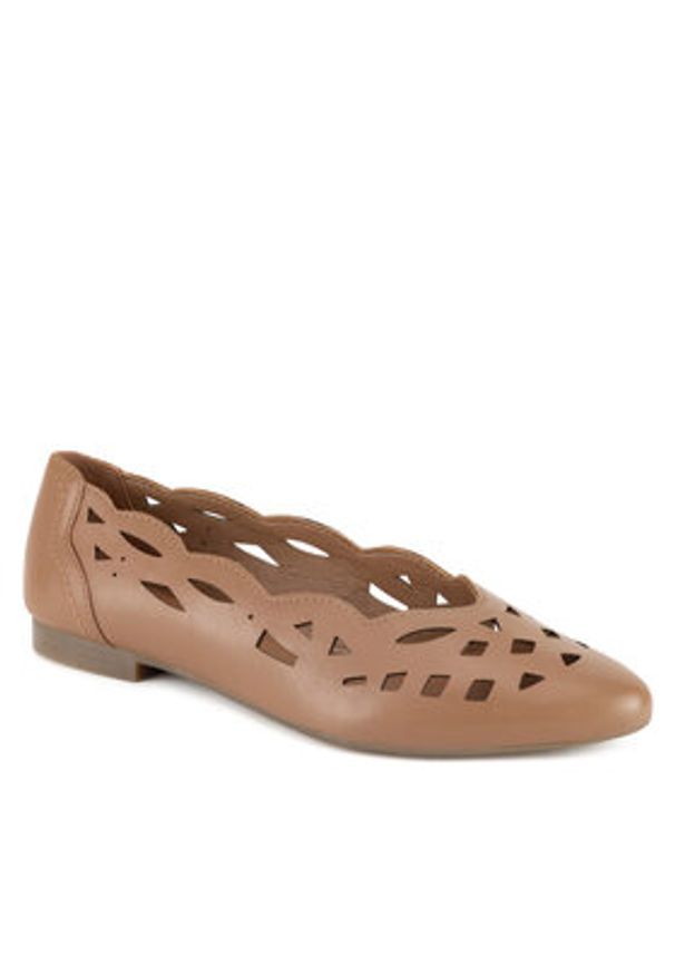 Lasocki Baleriny RST-KAJA-35 Brązowy. Kolor: brązowy. Materiał: skóra