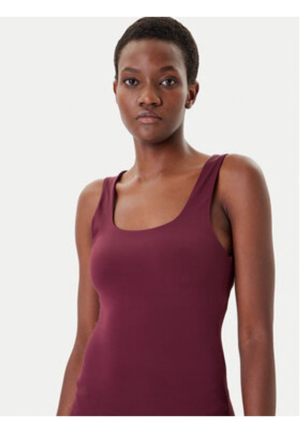 only - ONLY Top Lea 15278090 Fioletowy Regular Fit. Kolor: fioletowy. Materiał: syntetyk