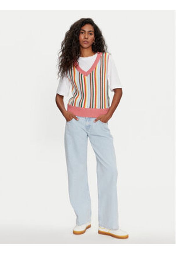 Wrangler Sweter 112356475 Kolorowy Regular Fit. Materiał: syntetyk. Wzór: kolorowy