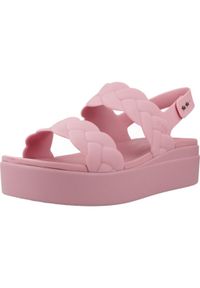 Crocs - Sandały CROCS BROOKLYN WOVEN UPPER LW Rose. Kolor: różowy. Materiał: syntetyk