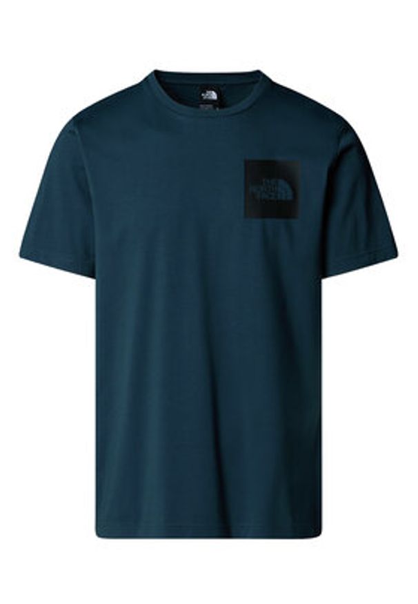 The North Face T-Shirt Fine NF0A8A6M Zielony Regular Fit. Kolor: zielony. Materiał: syntetyk, bawełna