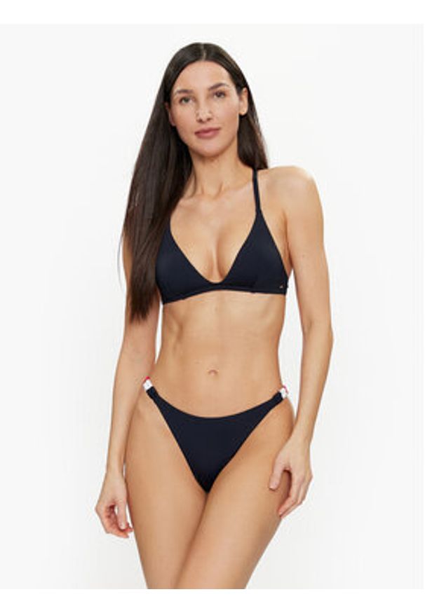 TOMMY HILFIGER - Tommy Hilfiger Dół od bikini UW0UW05298 Granatowy. Kolor: niebieski. Materiał: syntetyk