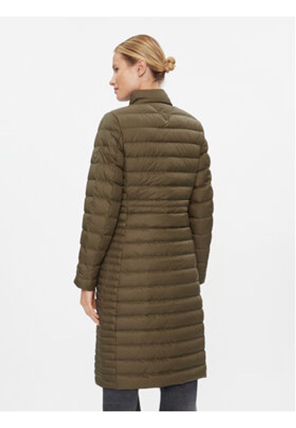 TOMMY HILFIGER - Tommy Hilfiger Kurtka puchowa Feminine WW0WW39861 Khaki Regular Fit. Kolor: brązowy. Materiał: syntetyk