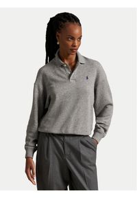 Polo Ralph Lauren Bluza 211947966501 Szary Relaxed Fit. Typ kołnierza: polo. Kolor: szary. Materiał: bawełna #1