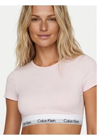 Calvin Klein Underwear T-Shirt LV00QF8495 Różowy Slim Fit. Kolor: różowy. Materiał: bawełna #4