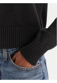 Calvin Klein Jeans Sweter Ck Embro Badge LV047D351G Czarny Regular Fit. Kolor: czarny. Materiał: bawełna #3