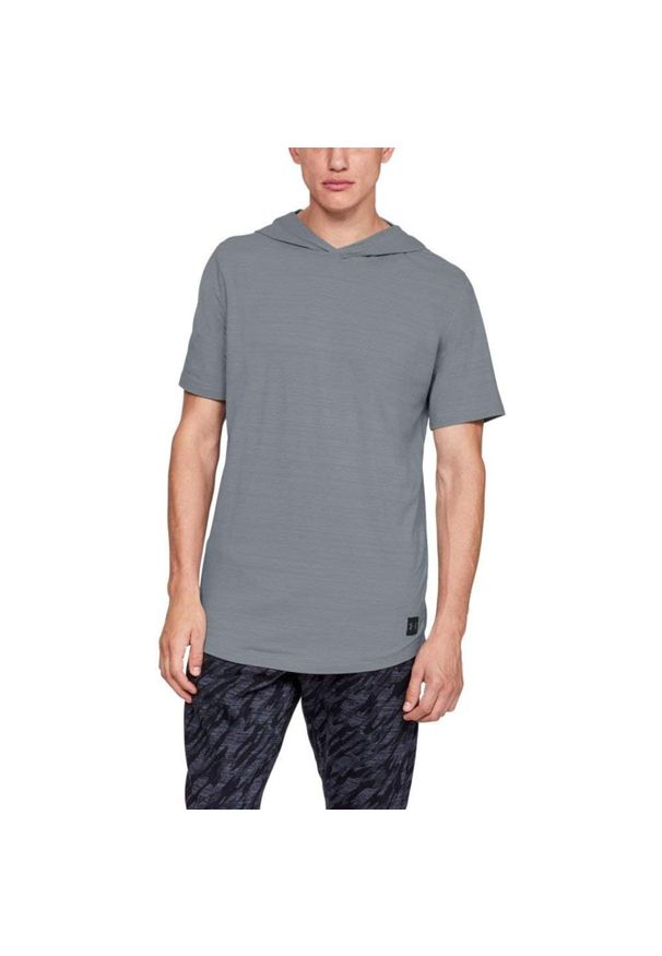 Bluza treningowa męska Under Armour Sportstyle SS. Kolor: szary. Materiał: elastan, poliester, bawełna. Sport: fitness