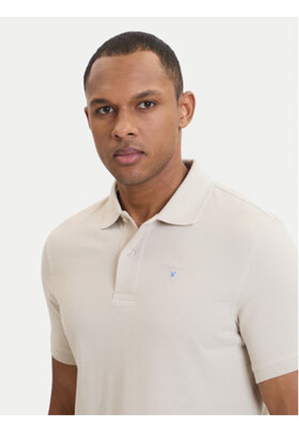 Barbour Polo Original Sports MML0358BE12 Beżowy Regular Fit. Typ kołnierza: polo. Kolor: beżowy. Materiał: bawełna