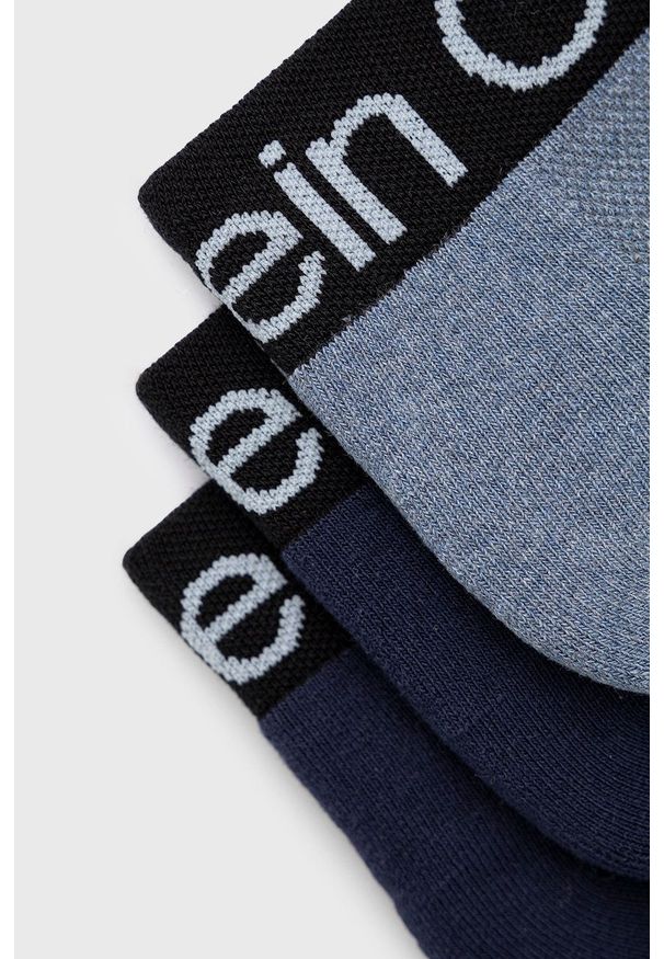 Calvin Klein Skarpetki (3-pack) męskie kolor niebieski. Kolor: niebieski