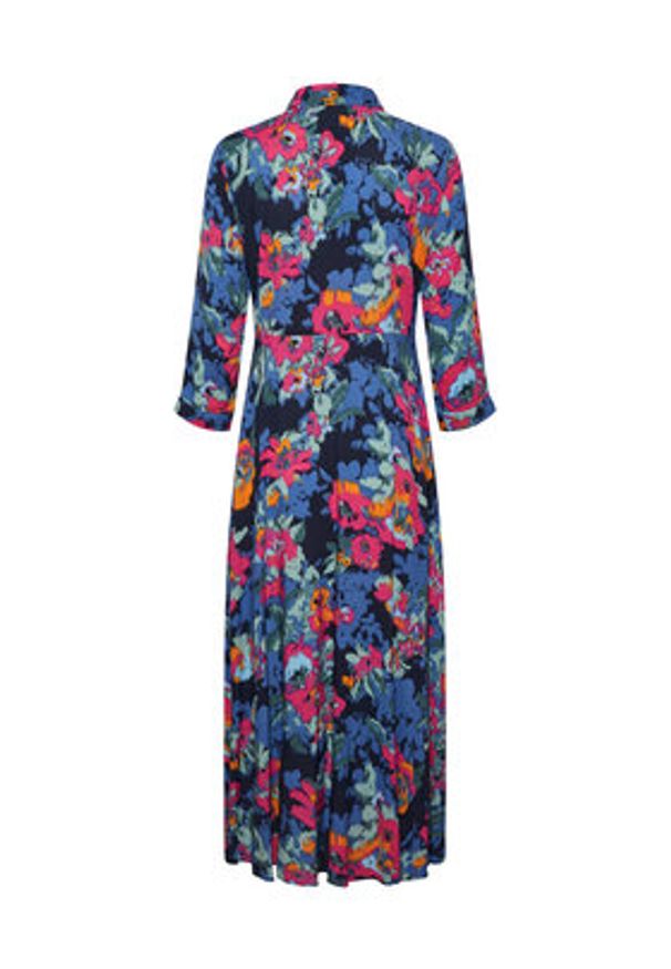 YAS Sukienka koszulowa Savanna 26022663 Kolorowy Loose Fit. Materiał: wiskoza. Wzór: kolorowy. Typ sukienki: koszulowe