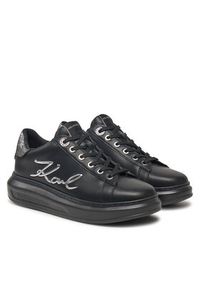 Karl Lagerfeld - KARL LAGERFELD Sneakersy KL62510A Czarny. Kolor: czarny. Materiał: skóra #5