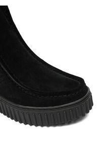 Clarks Botki Torhill Cozy 26182910 Czarny. Kolor: czarny. Materiał: zamsz, skóra