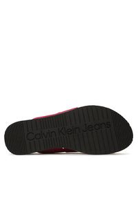 Calvin Klein Jeans Klapki Flatform Sandal Webbing YW0YW00966 Różowy. Kolor: różowy. Materiał: materiał #6