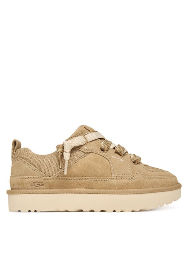Ugg Sneakersy W Lo Lowmel 1168890 Beżowy. Kolor: beżowy. Materiał: skóra, zamsz