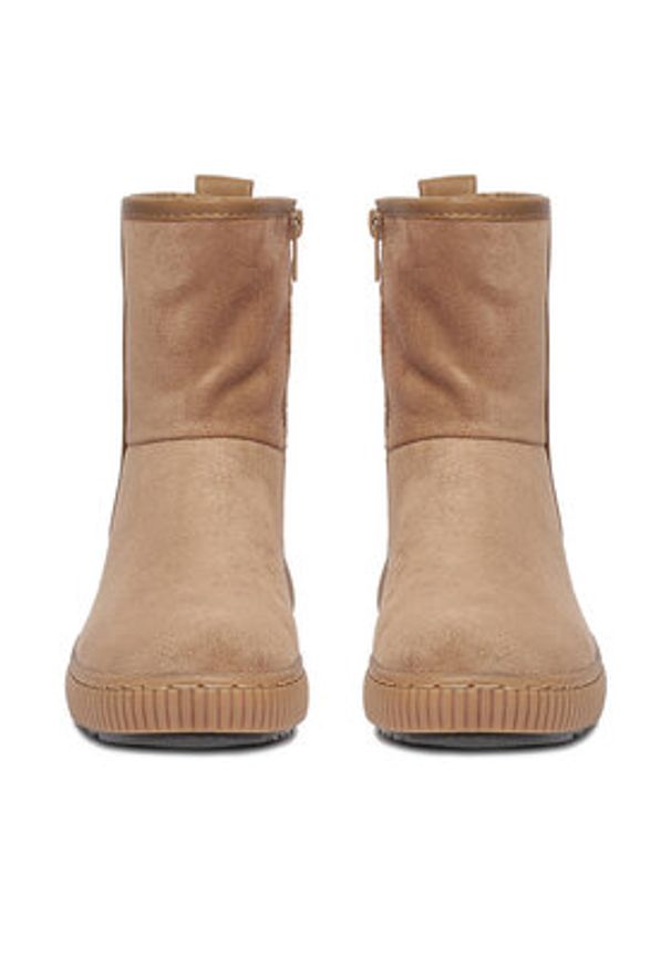 Clara Barson Botki CEO-WS13075-01 Beżowy. Kolor: beżowy. Materiał: materiał