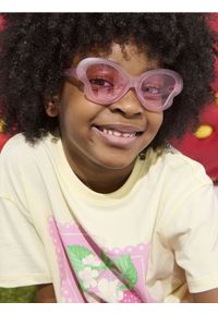 Sinsay - Okulary przeciwsłoneczne w kształcie motyla - różowy. Kształt: motyl. Kolor: różowy #1