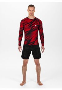 PITBULL - Longsleeve męski Pitbull Rashguard Dot Camo II. Kolor: czerwony. Długość rękawa: długi rękaw #2