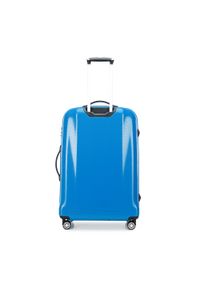 Wittchen - Duża walizka z polikarbonu jednokolorowa niebieska. Kolor: niebieski. Materiał: guma #9