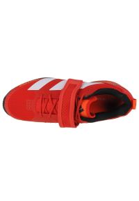 Adidas - Buty adidas Adipower Weightlifting 3 M GY8924 czerwone. Zapięcie: rzepy. Kolor: czerwony. Materiał: syntetyk, guma. Szerokość cholewki: normalna. Sport: fitness