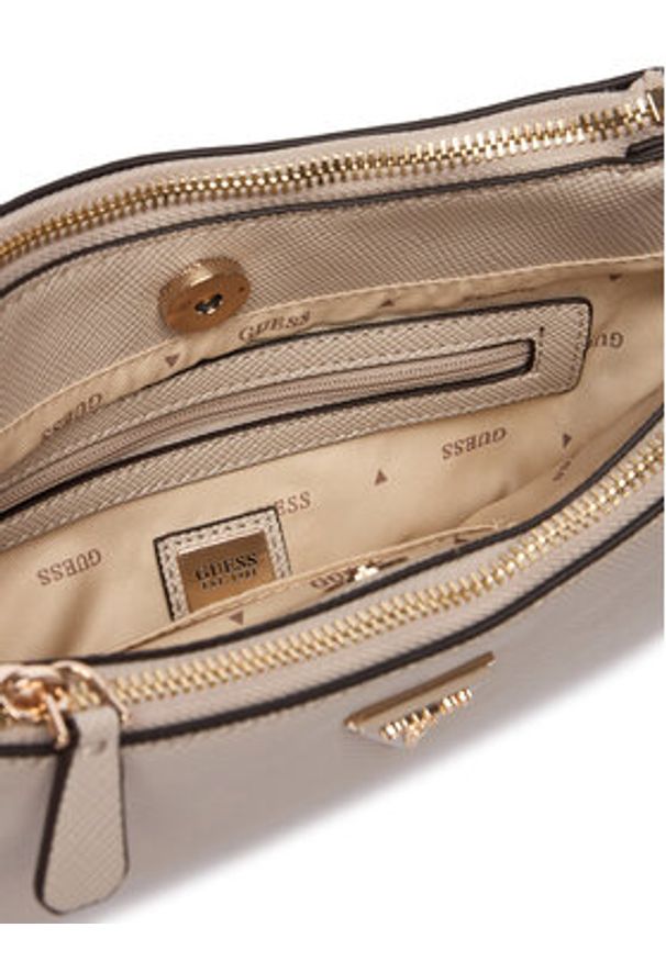 Guess Torebka Noelle II Mini HWZG96 72730 Beżowy. Kolor: beżowy. Materiał: skórzane