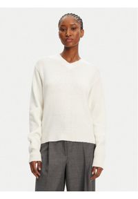 Hugo - HUGO Sweter Solanu 50545092 Écru Regular Fit. Materiał: wełna