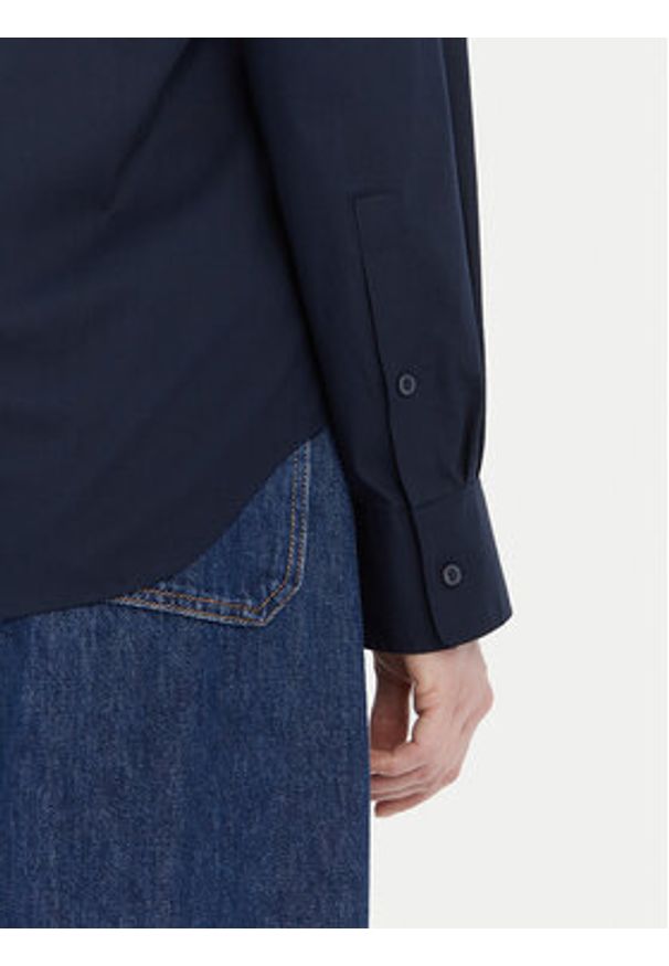 TOMMY HILFIGER - Tommy Hilfiger Koszula WW0WW43577 Granatowy Regular Fit. Kolor: niebieski. Materiał: bawełna