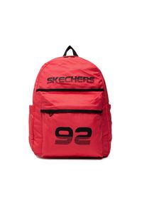 skechers - Skechers Plecak Skechers Downtown Backpack Czerwony. Kolor: czerwony. Materiał: materiał