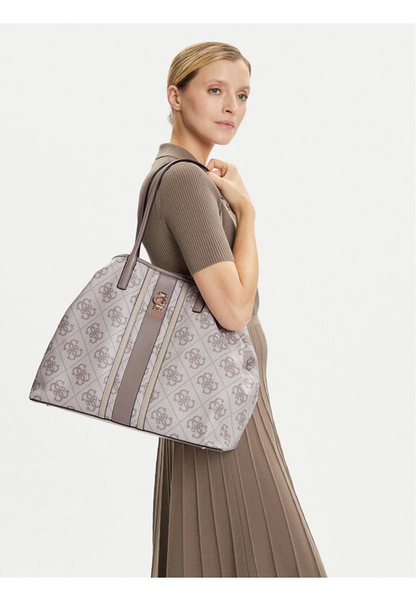 Guess Torebka Erenia HWSO78 38240 Beżowy. Kolor: beżowy. Materiał: skórzane