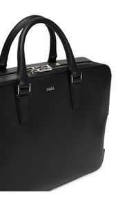 BOSS Torba na laptopa 50548265 Czarny. Kolor: czarny. Materiał: skóra #5