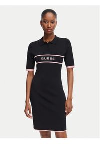 Guess Sukienka codzienna G6YK40 Z1082 Czarny Slim Fit. Okazja: na co dzień. Kolor: czarny. Materiał: wiskoza. Typ sukienki: proste. Styl: casual #1