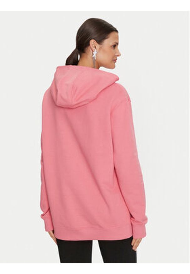 Guess Bluza Sara V4YQ00 K68I4 Różowy Relaxed Fit. Kolor: różowy. Materiał: bawełna