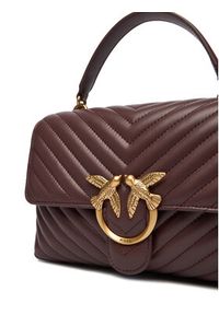 Pinko - PINKO Torebka Love Lady Puff Classic Cl Al 25-26 PLTT 100043 A0GK Bordowy. Kolor: czerwony. Materiał: skórzane
