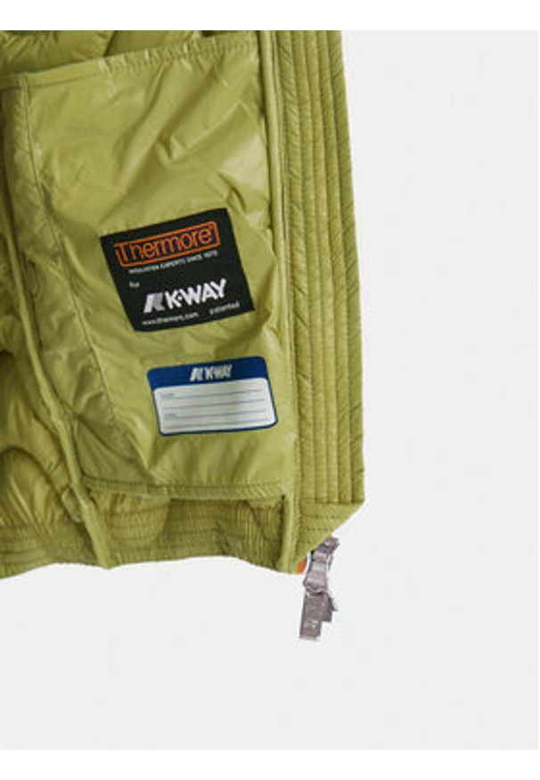 K-Way Bezrękawnik Viole K3122IW Zielony Slim Fit. Kolor: zielony. Materiał: syntetyk. Długość rękawa: bez rękawów