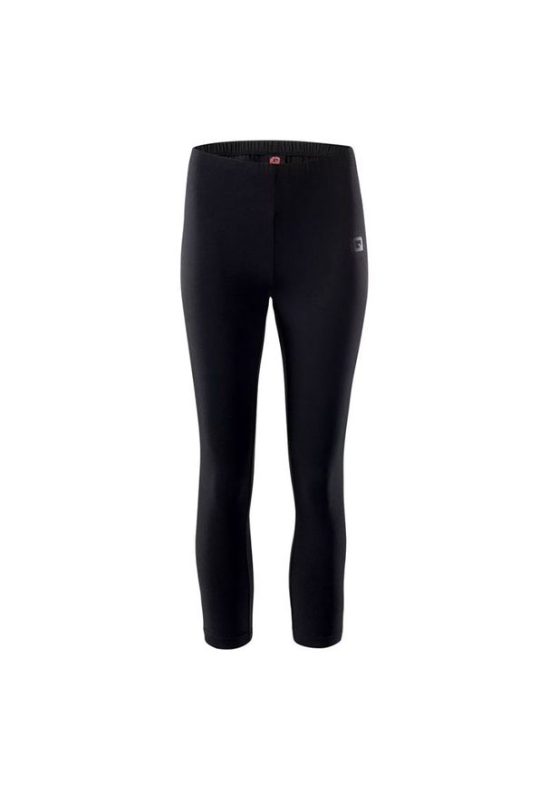 Legginsy damskie IQ Silky WMNS 3/4 - czarne, Rozmiar S. Kolor: czarny. Materiał: materiał, syntetyk, tkanina. Sport: bieganie